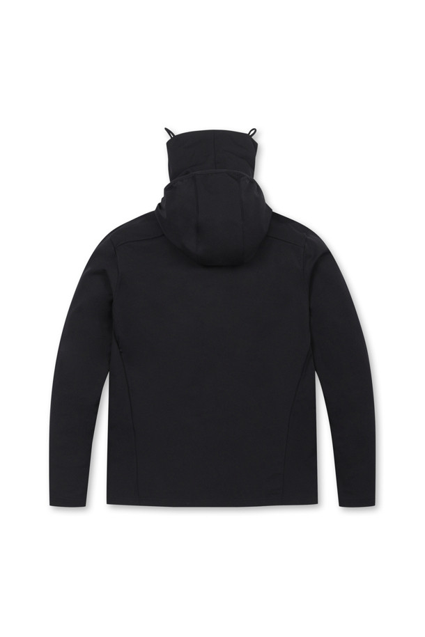 ELORD - 긴팔티셔츠 - [DEUX] MUSCLE FIT QUILTED HOODIE(Black)