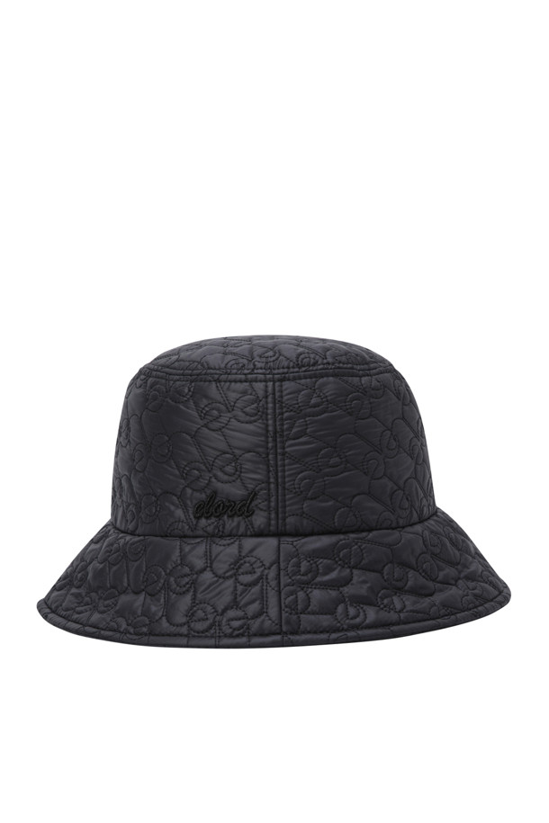 ELORD - 모자 - WOMEN QUILTED BUCKET HAT(Black)