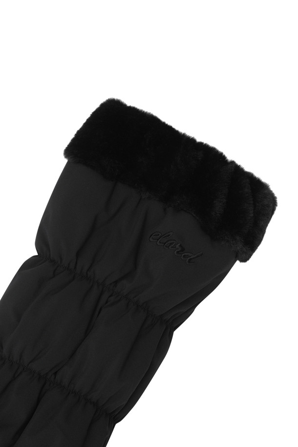 ELORD - 기타소품 - [ONLINE EXCLUSIVE] Elysee Edit6. QUILTED LEG WARMER(Black)