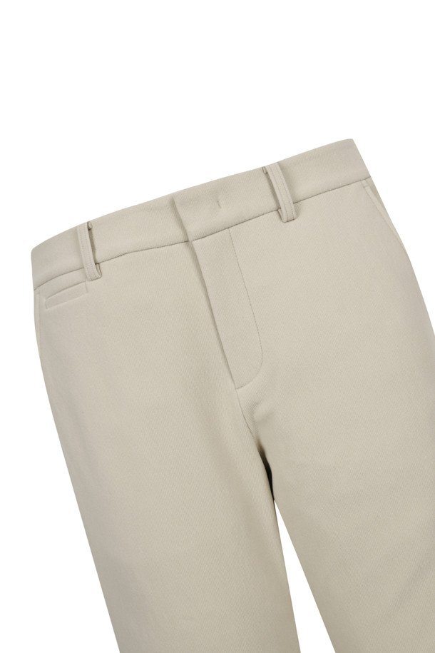 ELORD - 롱팬츠 - VERTICAL WARM TRICOT PANTS(Beige)