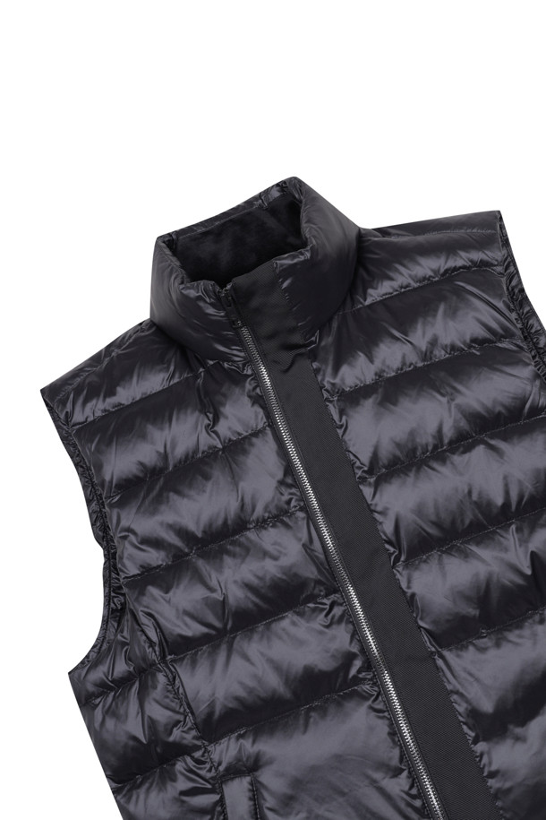 ELORD - 베스트 - GLOSSY LIGHTWEIGHT DOWN VEST(Black)