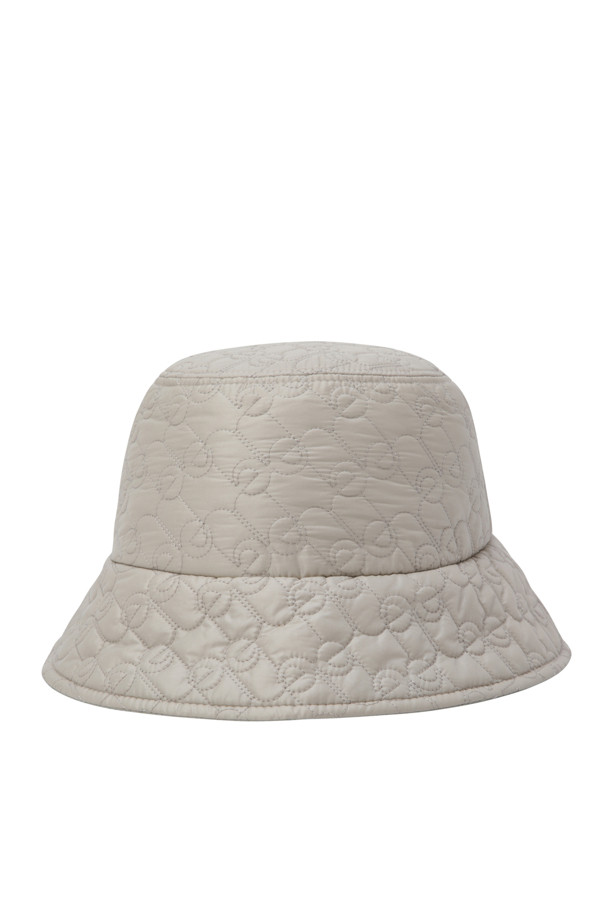 ELORD - 모자 - WOMEN QUILTED BUCKET HAT(Beige)