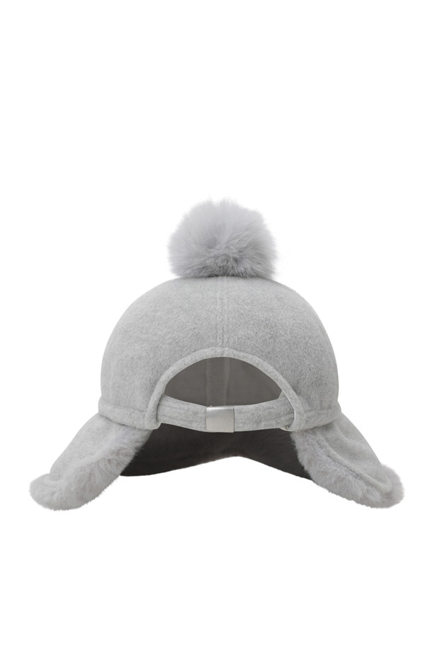 ELORD - 모자 - WOMEN BOBBLE BUCKET HAT(Melange grey)