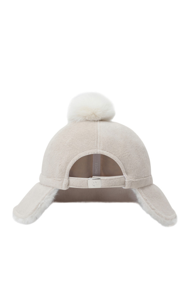 ELORD - 모자 - WOMEN BOBBLE BUCKET HAT(Ivory)