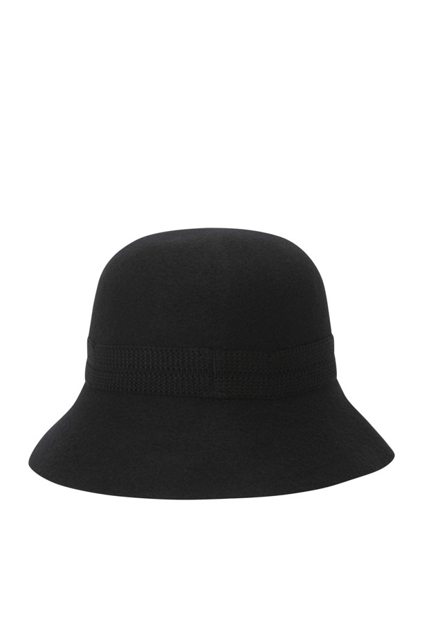 ELORD - 모자 - WOMEN FELT BUCKET HAT(Black)