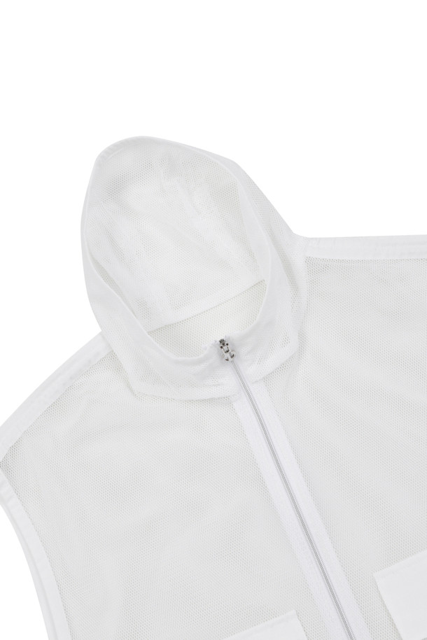 ELORD - 베스트 - [ONLINE EXCLUSIVE] Elysee Edit3. MESH HOODIE BIB(White)