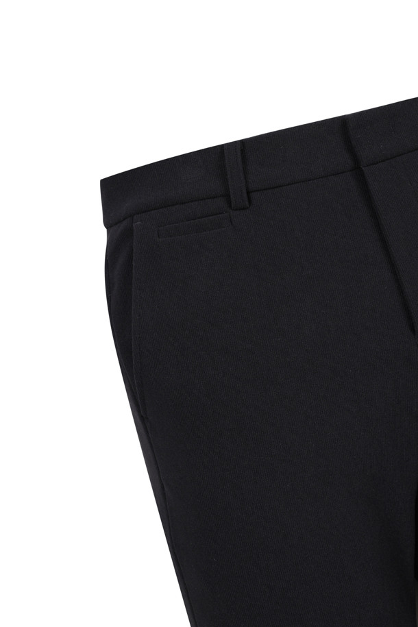 ELORD - 롱팬츠 - VERTICAL WARM TRICOT PANTS(Black)