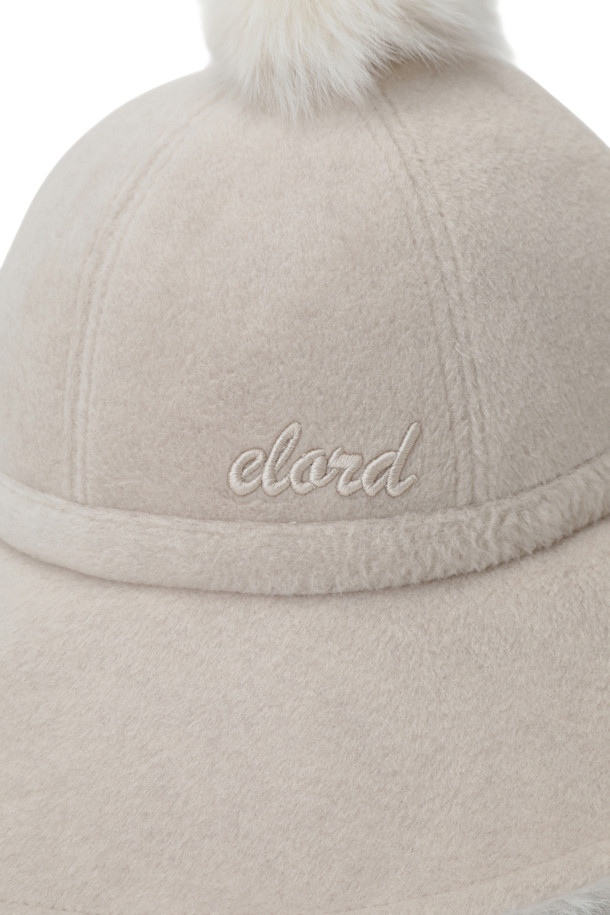 ELORD - 모자 - WOMEN BOBBLE BUCKET HAT(Ivory)