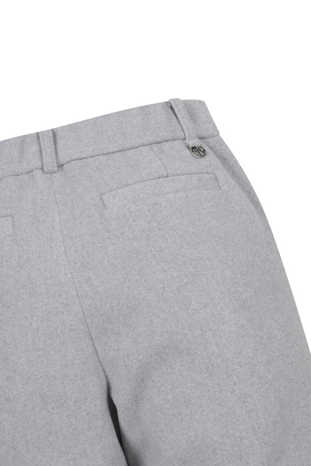 ELORD - 롱팬츠 - WOOL TOUCH STANDARD FIT PANTS(Melange Grey)