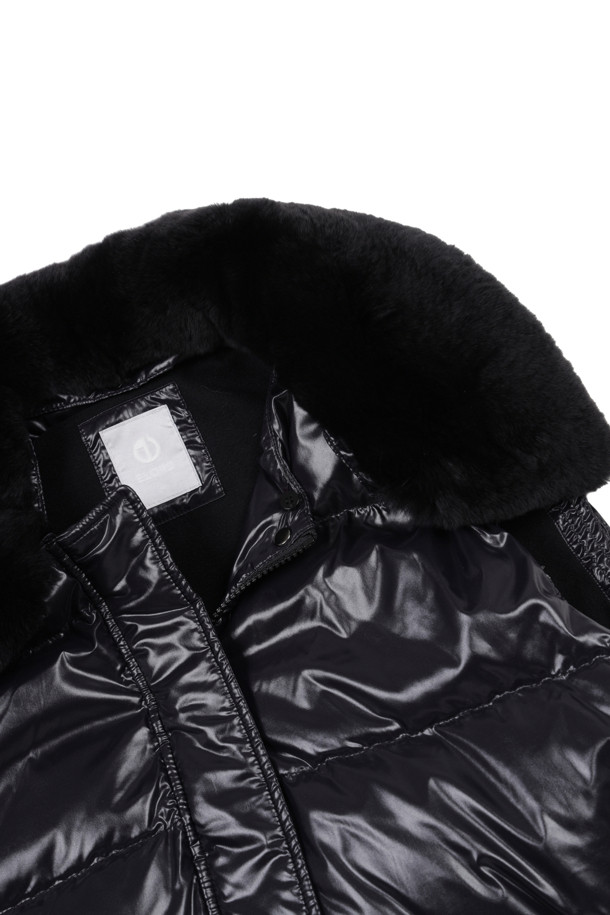 ELORD - 베스트 - REX FUR NECKLESS LONG DOWN VEST