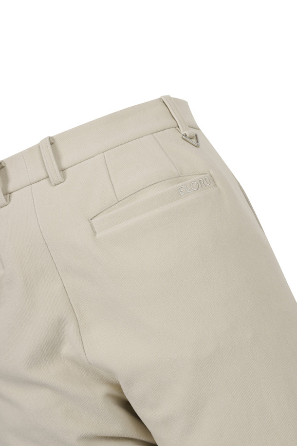 ELORD - 롱팬츠 - VERTICAL WARM TRICOT PANTS(Beige)