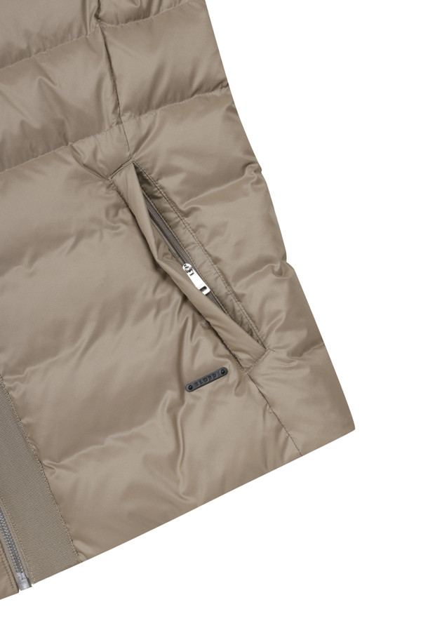 ELORD - 베스트 - GLOSSY LIGHTWEIGHT DOWN VEST(Beige)