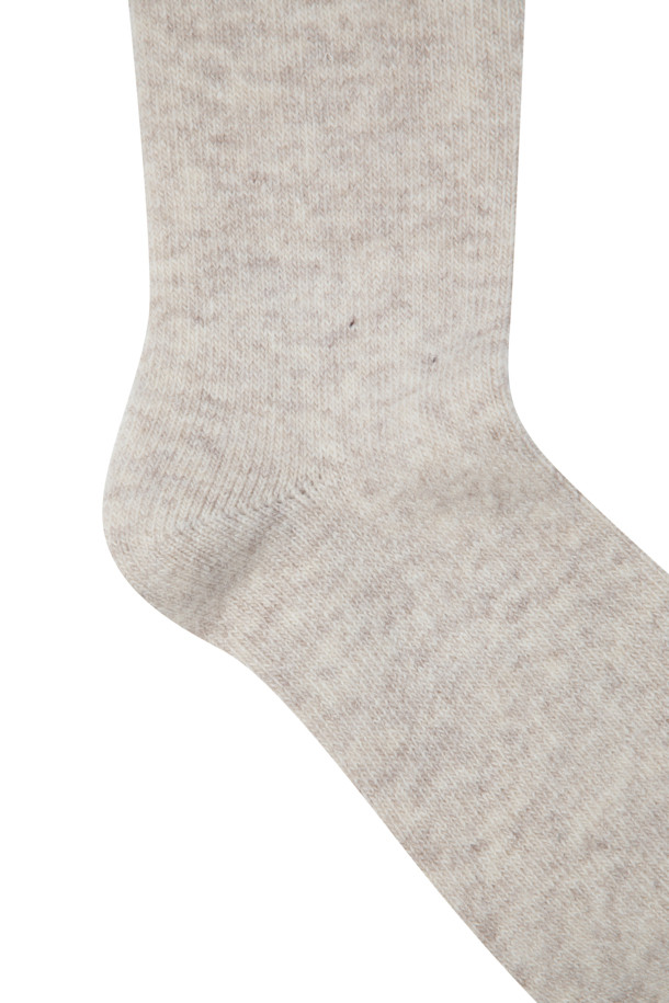 ELORD - 양말 - WOOL KNEE SOCKS(Ivory)