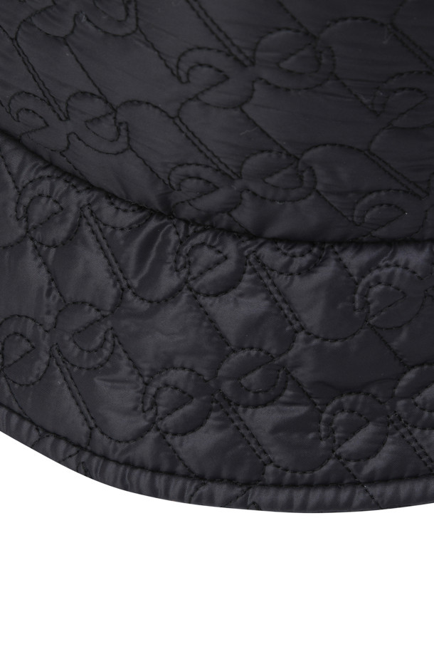 ELORD - 모자 - WOMEN QUILTED BUCKET HAT(Black)