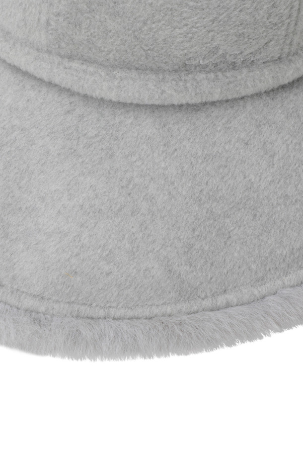 ELORD - 모자 - WOMEN BOBBLE BUCKET HAT(Melange grey)