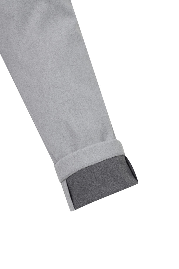 ELORD - 롱팬츠 - WOOL TOUCH STANDARD FIT PANTS(Melange Grey)