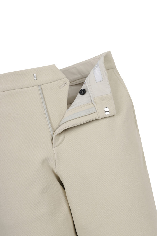 ELORD - 롱팬츠 - VERTICAL WARM TRICOT PANTS(Beige)