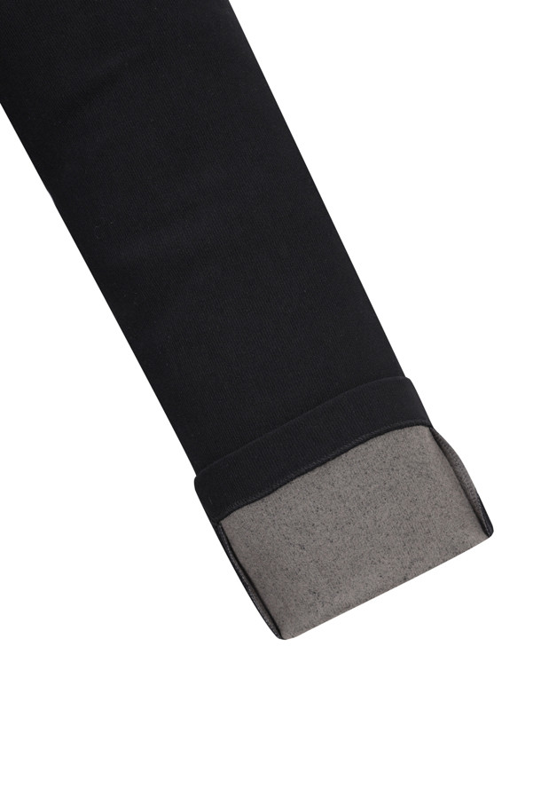 ELORD - 롱팬츠 - VERTICAL WARM TRICOT PANTS(Black)