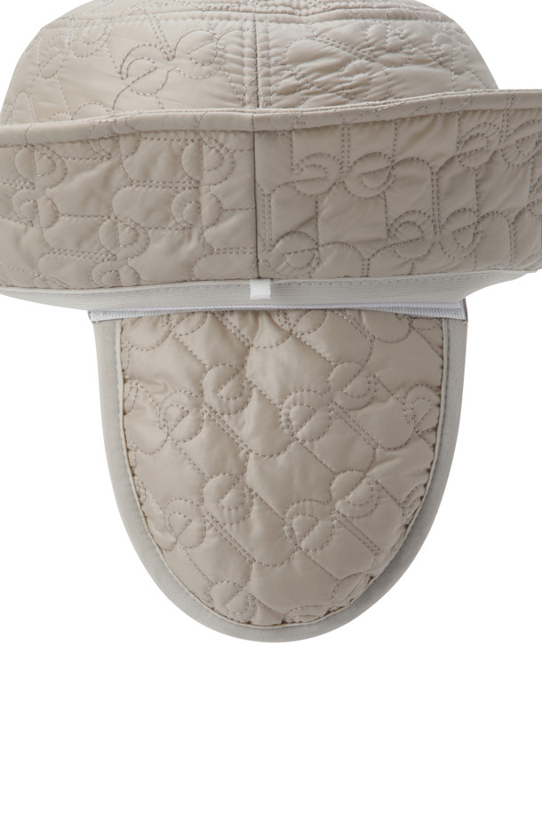 ELORD - 모자 - WOMEN QUILTED BUCKET HAT(Beige)