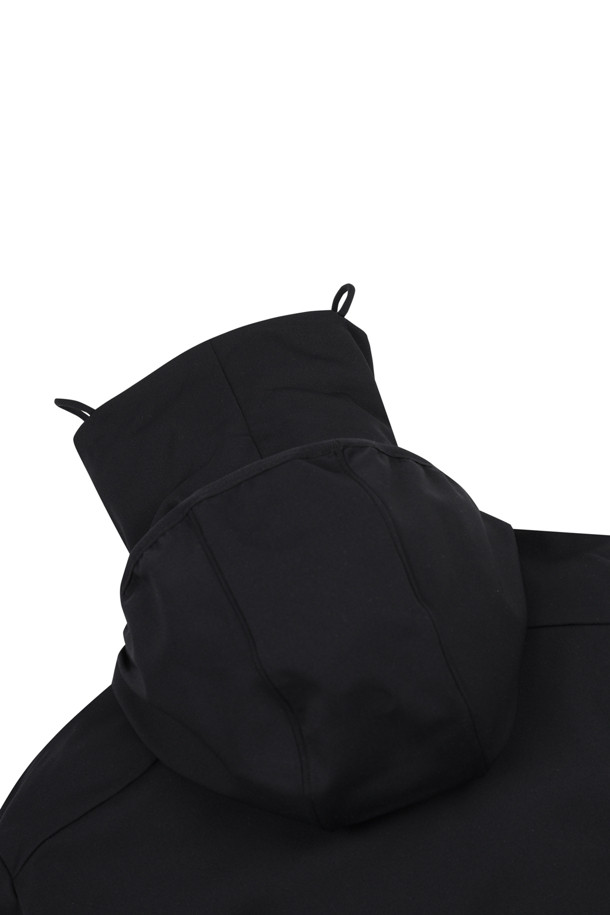 ELORD - 긴팔티셔츠 - [DEUX] MUSCLE FIT QUILTED HOODIE(Black)