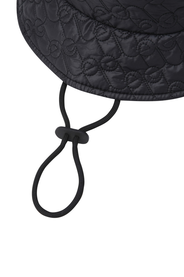 ELORD - 모자 - WOMEN QUILTED BUCKET HAT(Black)