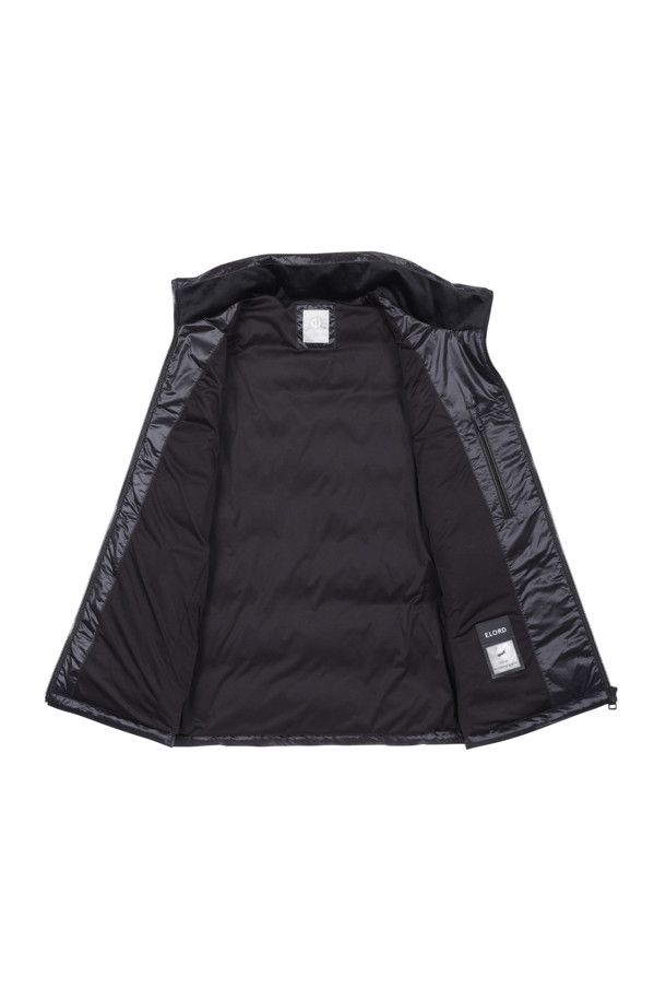 ELORD - 점퍼 - GLOSSY LIGHTWEIGHT DOWN JUMPER (Black)