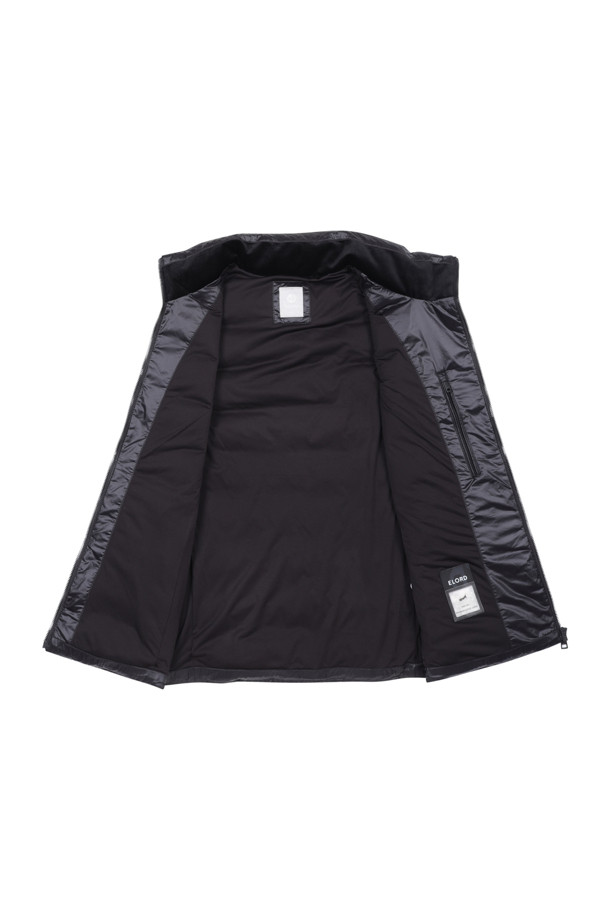 ELORD - 베스트 - GLOSSY LIGHTWEIGHT DOWN VEST(Black)