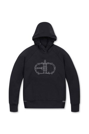 COZY AIR HOODIE MTM PATTERN(Black)