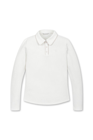 METAL POINT POLO SHIRTS(Ivory)