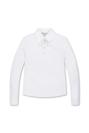 RIBBON POLO T-SHIRTS(Ivory)