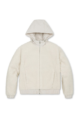 COCOON HOODIE JUMPER(Ivory)