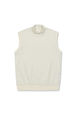 SUMMER JACQUARD HIGH NECK VEST