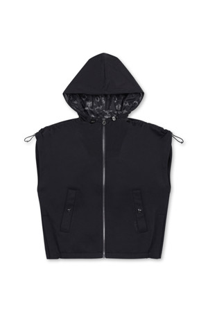 COZY AIR HOODIE VEST(Black)