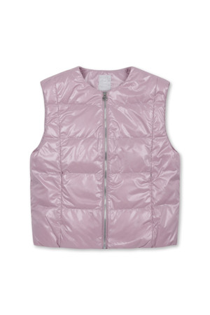 NECKLESS LIGHTWEIGHT DOWN VEST(Pink)