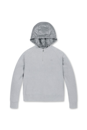 FANCY HOODIE WINDPROOF SWEATER(Grey)