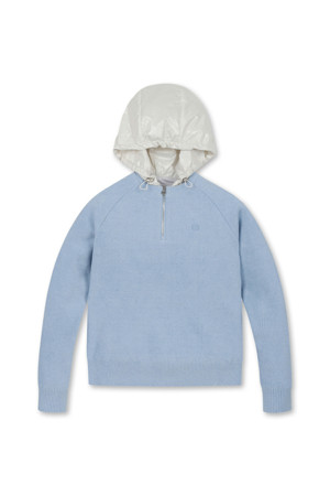 FANCY HOODIE WINDPROOF SWEATER(Blue)