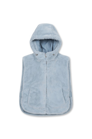 [ONLINE EXCLUSIVE] Elysee Edit5. FAKE FUR BIB VEST(Blue)