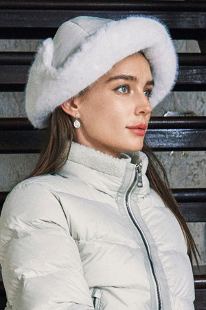 WOMEN FUR MIXED HAT