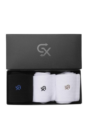 [ONLINE EXCLUSIVE] GX MEN 3 Pack Middle Socks