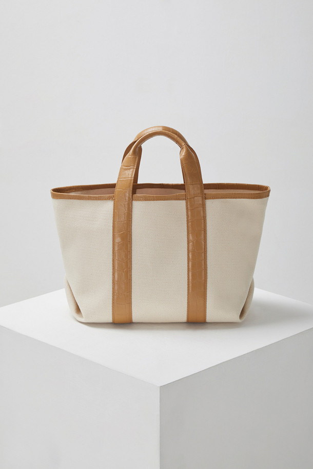 Archivépke -  - epke canvas bag(Crocodile beige)