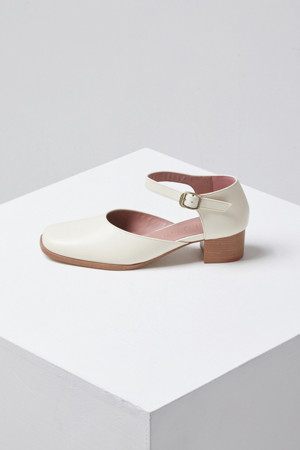 Mary-jane pumps(Linen)