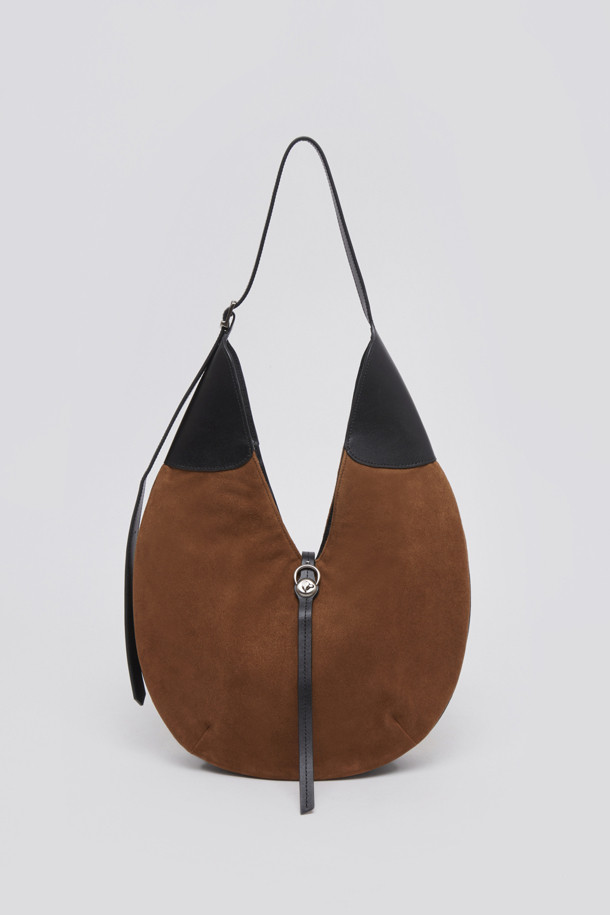 Archivepke - 숄더백 - Luv hole hobo bag(Suede brown)