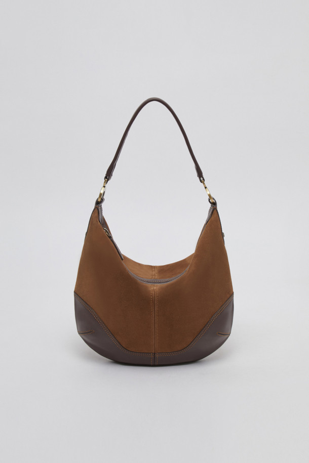 Tondo hobo bag Suede brown Archivepke