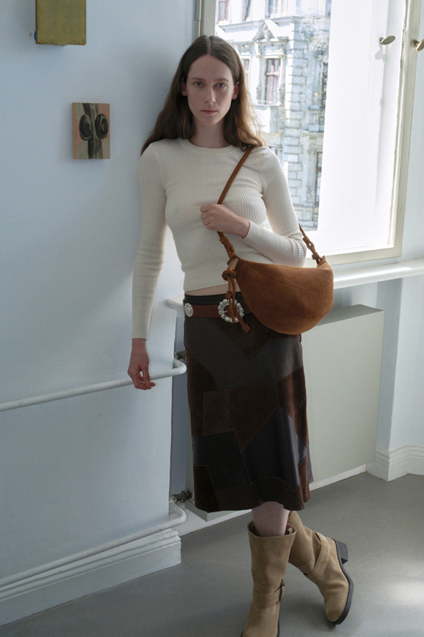 Archivépke -  - [EXCLUSIVE] Fling bag(Suede caramel)