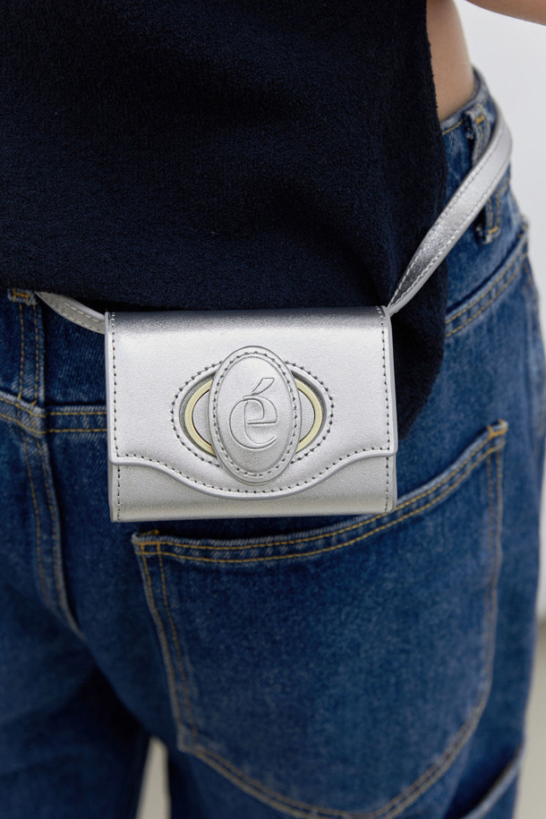 Archivépke -  - [EXCLUSIVE] Oval card bag(Silver spoon)