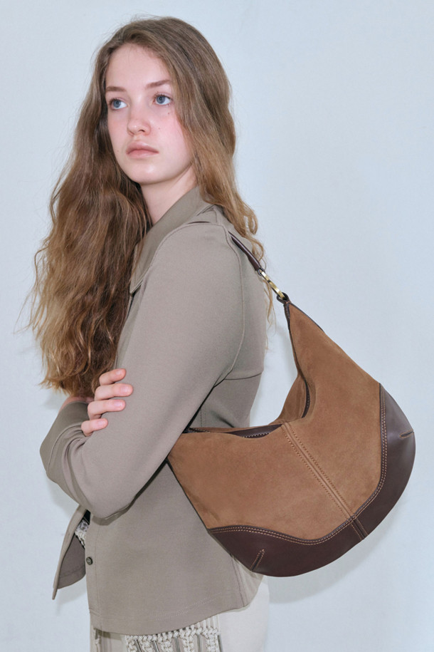 Archivepke - 숄더백 - Tondo hobo bag(Suede brown)