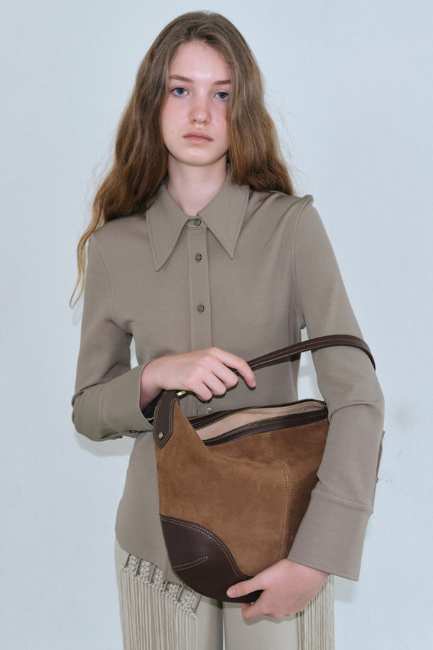 Archivépke -  - Tondo hobo bag(Suede brown)