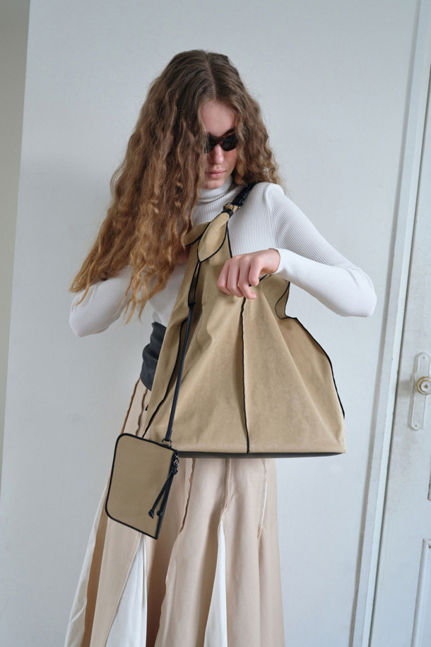 Archivépke -  - [Archivepke x Ribbonbit] Flow bag(Beige)