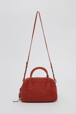 Egg tote bag(Suede red)