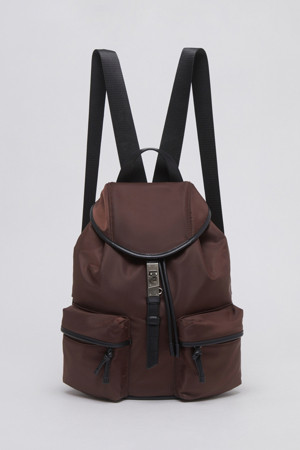 Clip rucksack(Nylon brown)